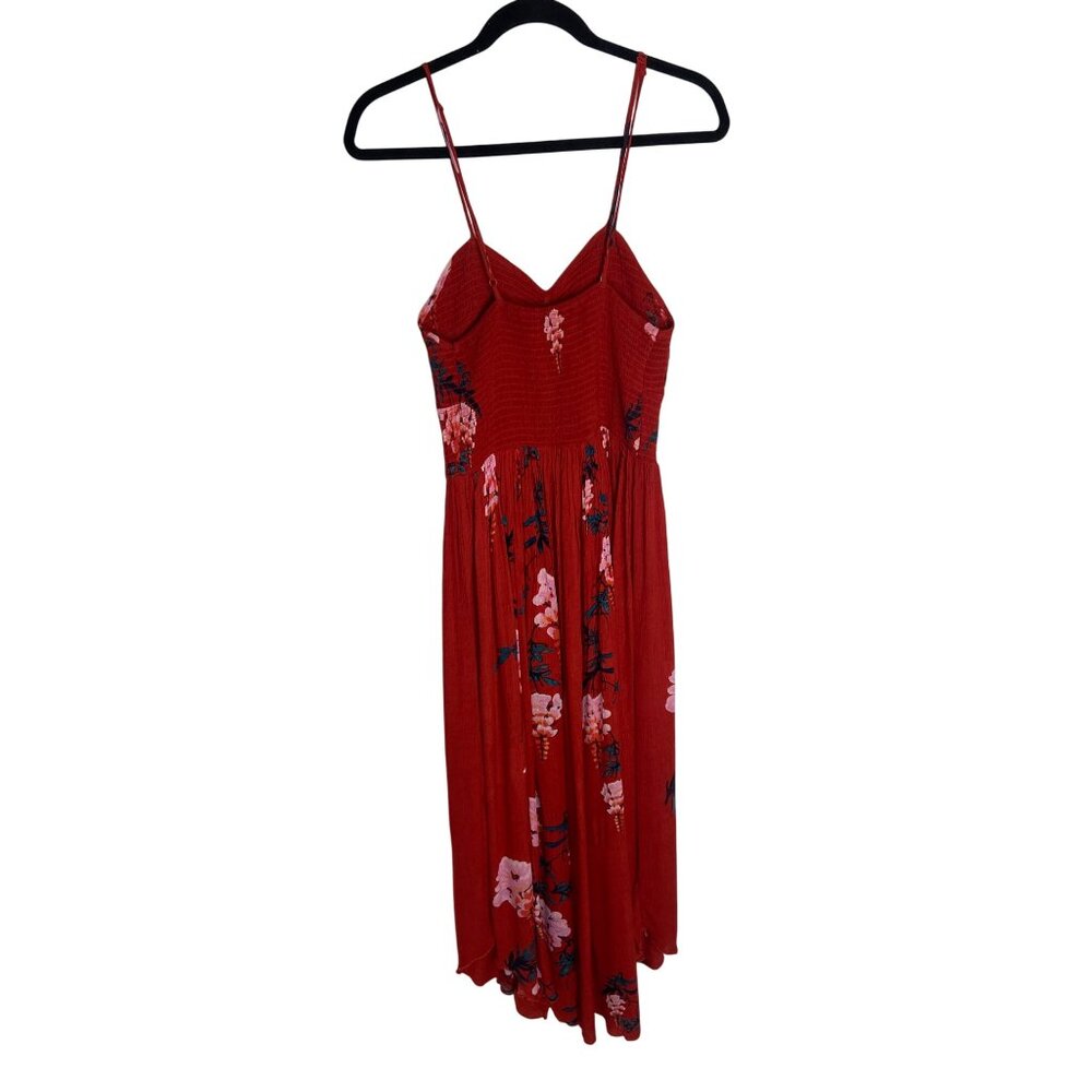 NWT Free People Beau Smocked Printed Slip Midi Dress-sz Medium - Picture 6 of 12